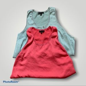 2 Large Banana Republic Racerback Tanks